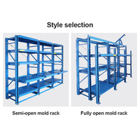 Système d'extraction de support de moule entièrement ouvert Support d'empilage d'entrepôt robuste pour le stockage de moules