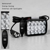 Kit de conversion de phares LED à large plage de tension 12V-80V, super lumineux, faisceau large/spot, pour tricycle électrique, tracteur agricole, VTT