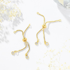 18K <b>Gold</b> Plated Bracelet, <b>Drawer</b> Bracelet, Color-Retaining, Adjustable, DIY Handmade Bracelet, Semi-Finished Accessories - Product Image 3