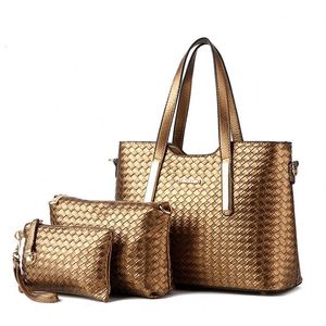 High Quality 3 Pcs / 1 Set Lady PU Leather Handbag Polyester Shoulder Bags Tote <b>Purse</b> Messenger Satchel - Product Image 5