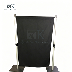 Easy install Pipe Kit and Drape Aluminum Standing Curtain System Wedding Backdrop Trade Show Photo Booth - Product Image 1