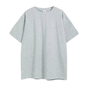 เสื้อยืดผ้าฝ้าย100% คอกลมสำหรับผู้ชายและผู้หญิงเสื้อยืดลำลองสีทึบ240 GSM ว่างปรับแต่งได้ - Product Image 4