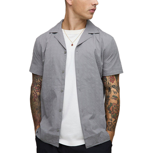 เสื้อเชิ้ตแขนสั้นผู้ชาย ผ้าโพลีเอสเตอร์ สวมใส่สบาย ทรงปกติ ราคาถูกที่สุด - Product Image 4
