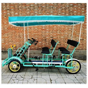 <span class=keywords><strong>Bicicletta</strong></span> a Pedali a <span class=keywords><strong>4</strong></span> <span class=keywords><strong>Ruote</strong></span> per Famiglie, Noleggio Bici da Ciclismo sul Lago, Bici a Pedali per Adulti, Bici Surrey Divertente per Coppie, <span class=keywords><strong>Bicicletta</strong></span> Tandem in Vendita - Product Image 2