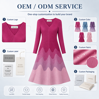 Nouvelle Arrivée Robe Plissée Élégante Ombrée Rose Effet Lézard pour Femme, Taille Unique Extensible S-4XL, Infroissable, Coupe Ample Midi, Extensible, ODM