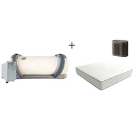 Couverture de matelas MHBOT à double zone de température avec chambre à air et circulation d'eau pour la maison et le spa, pour le sommeil et la récupération oxygénée