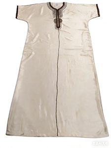 Robe ethnique africaine, thobe traditionnelle pour homme, longue broderie, dishdasha, coton et polyester mélangés, tissu brillant, <span class=keywords><strong>boubou</strong></span> <span class=keywords><strong>à</strong></span> <span class=keywords><strong>vendre</strong></span> - Product Image 6