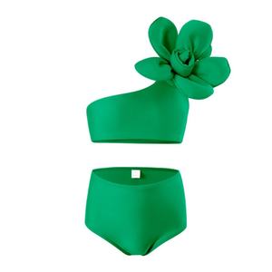 Traje de Baño de Lujo de 2 Piezas para Mujer, Diseño Personalizado con Parches de Leopardo y Cierre Metálico, Bikini con Estampado Animal para Chicas - Product Image 2