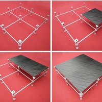Scène en treillis d'acier d'usine pour événements, plateforme modulaire à hauteur réglable, scène de concert en plein air, plateforme imperméable antidérapante