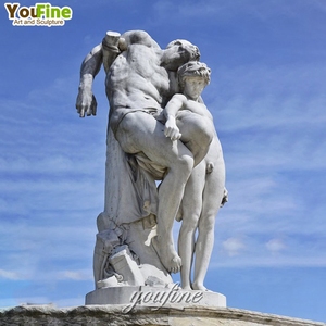 Escultura <span class=keywords><strong>de</strong></span> Mármol <span class=keywords><strong>de</strong></span> Tamaño Real del Juramento <span class=keywords><strong>de</strong></span> <span class=keywords><strong>Spartacus</strong></span>, Decoración Clásica para Jardín - Product Image 1