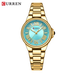CURREN 9091 Romantic Charm Women's Wristwatches Fashion Design Thin Quartz <b>Watch</b> with Luminous Hands Stainless Steel Bracelet - Product Image 1