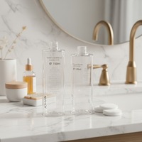 Pots cosmétiques de luxe personnalisés en PETG et PP, pots en plastique pour crème contour des yeux avec couvercle, modèle JAR-222 pour contenants de lotion et de soins de la peau