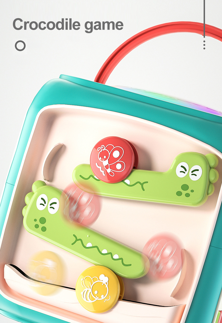 Baby play multifunction musical drum piano intellectual trending activity development cube toy