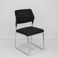 Chaise pliante moderne pour réunion de bureau, formation informatique, conférence, chaises en maille sans accoudoirs, mobilier personnalisable, vente en gros
