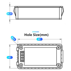 Peacefair PZEM-020 duy nhất giai đoạn AC kỹ thuật số Volt Amp hiện tại <span class=keywords><strong>Meter</strong></span> điện áp Watt năng lượng Hệ số công suất tần số Tester 6in1 220v10a - Product Image 4