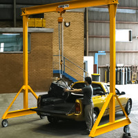 Grue portique mobile sans rail à structure stable de 1, 3 et 5 tonnes avec palan