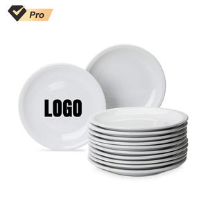 Vaisselle en porcelaine blanche personnalisée avec logo du fabricant, vente en gros, personnalisation personnalisée, assiettes en <span class=keywords><strong>céramique</strong></span>, vaisselle de table - Product Image 1