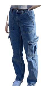 Pantaloni in Denim Vintage a vita alta Y2k con tasche <span class=keywords><strong>Jeans</strong></span> <span class=keywords><strong>Jeans</strong></span> <span class=keywords><strong>Cargo</strong></span> da <span class=keywords><strong>donna</strong></span> <span class=keywords><strong>Jeans</strong></span> <span class=keywords><strong>Jeans</strong></span> - Product Image 5