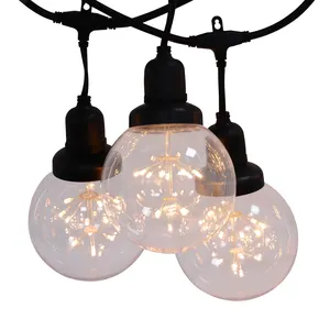 Hot 2200K Warm Wit G125 Bruiloft Verlichting Decoratie String Lights Buiten Waterdichte Edison Globe Lichtslinger