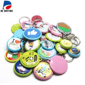 Componenti per Portachiavi Fai-da-Te, Bottoni Vuoti Colorati da 1 Pollice (25mm) a Doppia Faccia per Badge - Product Image 5