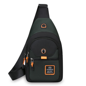 Men's Chest Bag Oxford Cloth Waterproof Wear Resistant Crossbody Bag For Leisure Travel Solid Color L883 - Product Image 5