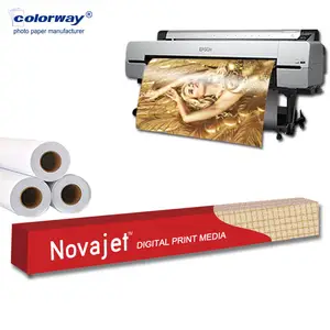 Free sample!china wholesale High quality novajet matt photo paper roll 24"/36"/44" for Africa