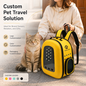 Maßgefertigter EVA Haustier-Rucksack Großhandel Transparente Katzentransporttasche Kratzfester Hartschalen-Haustierrucksack OEM ODM - Product Image 6