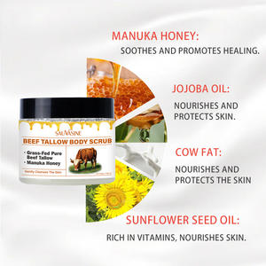 สครับขัดผิวสูตรน้ำมันไขมันสัตว์ออร์แกนิค 100% แบรนด์ของเราเอง ช่วยให้ผิวขาวกระจ่างใส บำรุงผิว - Product Image 3