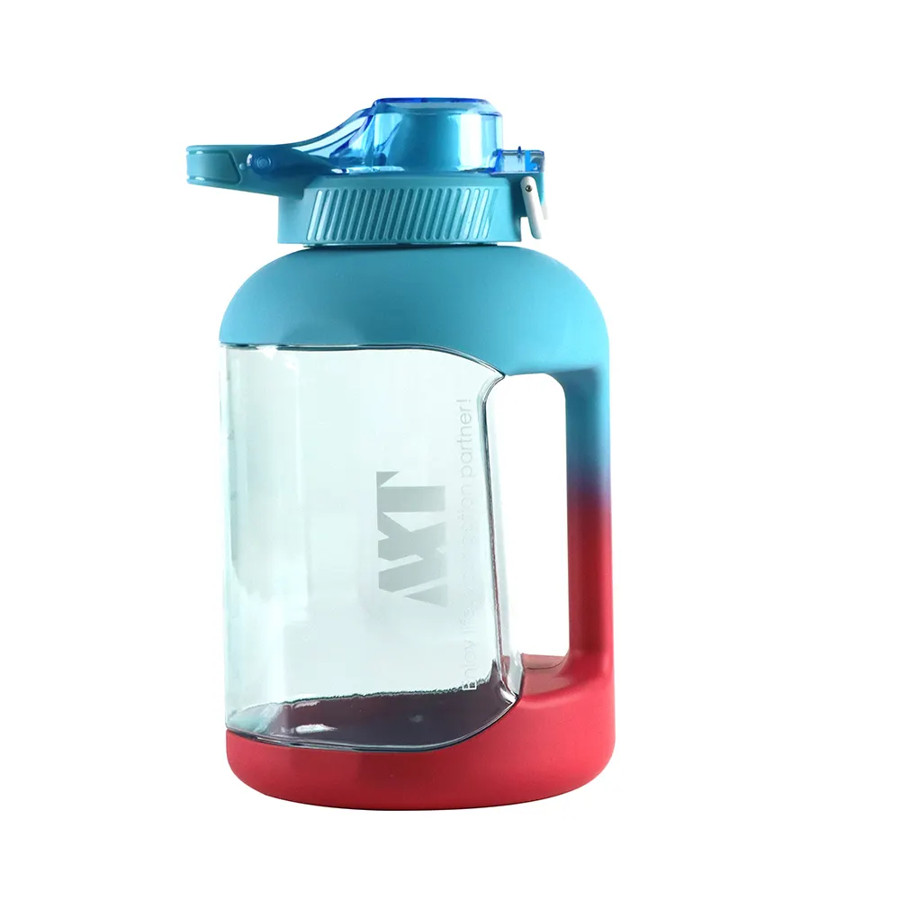 Gradiënt Herbruikbare Plastic Drinksport Waterflessen 1,5 L Lekvrij Bpa Gratis Camping Gym Fitness Bounce Cu