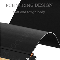 Câble d'extension flexible haute vitesse PCIe 3.0 16x KBQCONN en gros, adaptateur de carte d'extension de port (angle de 180 degrés, noir)