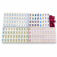 Stock US, Deco Tile Lagoon, Tuiles de Mahjong américaines personnalisées à 4 couches, sculptées à la main, Mahjong américain avec 160 tuiles