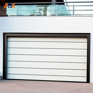 أبواب مرآب ذكية أوتوماتيكية مخصصة مع ألواح عازلة سوداء، باب مرآب قطاعي، باب مرآب قابل للطي - Product Image 1