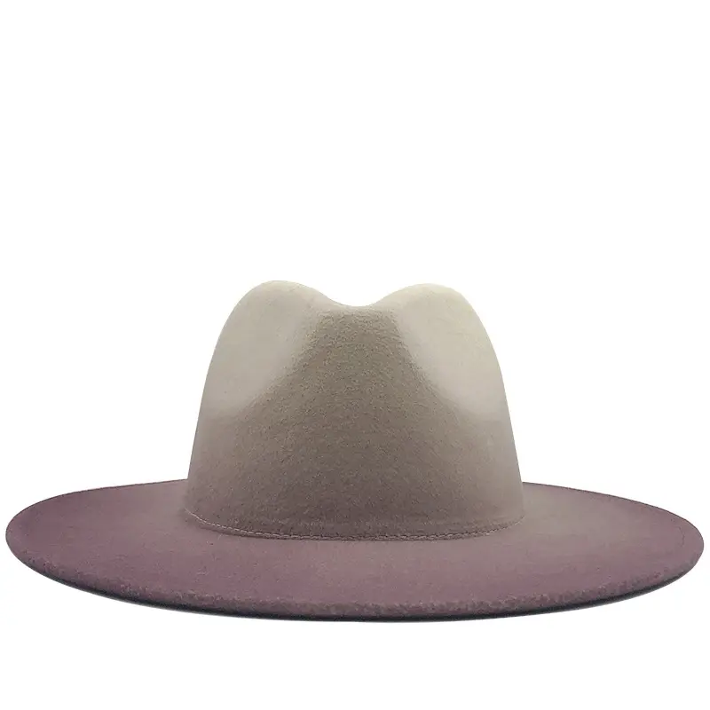 Jazz Fedora Hats Men Women Wide Brim Panama Trilby Cowboy Cap For Party All-match Wide Brim Fedora Hat For Women