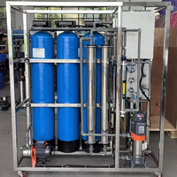 Système de filtration d'eau par osmose inverse entièrement automatique 250-500 LPH pour puits, élimination de la dureté