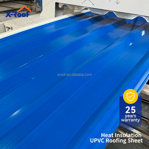 Tuiles de toiture ondulées lisses en résine synthétique ASA PVC 10 mm à <span class=keywords><strong>prix</strong></span> réduit, très demandées, plaque de toiture creuse en UPVC moderne XROOF pour hôtel - Product Image 2