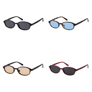 Gafas de Sol Ovaladas Estrechas de Moda Unisex para Adultos, Montura Completa de PC, Lentes de PC con Protección UV400, Embalaje Personalizado Disponible de Fábrica - Product Image 4
