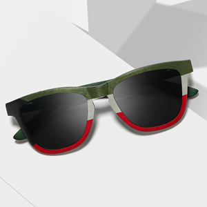 Novedades de 2025, gafas de sol con logotipo personalizado, gafas de sol de madera a granel recicladas ecológicas, gafas de sol de madera para monopatín para hombre - Product Image 5