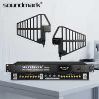 Tout nouveau préamplificateur de microphone Soundmark SM-5G 5G sans fil 470-970 MHz Kit d'extension métallique Alimentation CA 110-240V