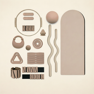 Paquete Premium para Entrenamiento en Casa, Incluye Tapete de Pilates de PVC, Pesas de Pilates y Kit de Bandas de Resistencia Elásticas para Ejercicio Diario - Product Image 1