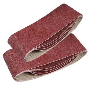 Bandes de ponçage en tissu flexible en céramique de 2100mm * 50mm P24-P120 grains pour polir l'<span class=keywords><strong>aluminium</strong></span> et les métaux mous - Product Image 2