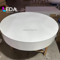 Scène ronde en acrylique blanc de 2 m pour la décoration de fête LEDA, pour les événements, les anniversaires, les mariages