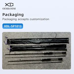 XDL-caña de pescar ultraligera, herramienta de pesca con sensación cómoda de 1,68-2,58 M, 2 secciones de gama alta
