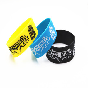 Pulseras Promocionales de Silicona con Logotipo de Undertaker Grabado, de 1 Pulgada, Ecológicas, Rellenas de Color, Impermeables, Estilo Religioso, Marca JRJ - Product Image 4