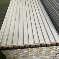 Panneau à lattes acoustique pour mur MDF Akupanel Panneau à lattes insonorisé Couleur blanche Akupanel Studios Panneau 3D