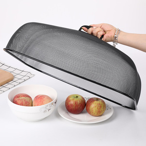 Iron Mesh Food Cover Square Washable Fly Mosquito Proof Dining Table Use - Product Image 2