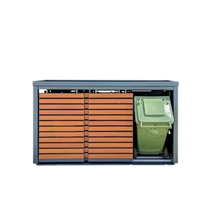 <span class=keywords><strong>Abri</strong></span> extérieur en acier galvanisé pour <span class=keywords><strong>poubelles</strong></span> de jardin, écologique, pour 1/2/<span class=keywords><strong>3</strong></span>/4 bacs à roulettes, en métal, pour rangement - Product Image 1