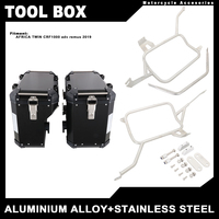 Boîte de rangement pour moto JFG en aluminium gauche droite boîte à bagages multifonctionnelle pour Honda Africa Twin Crf1000 Adv Remus 2019