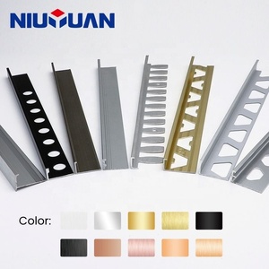 NIUYUAN Garniture de <span class=keywords><strong>carrelage</strong></span> en aluminium à angle en L au design moderne pour la <span class=keywords><strong>d</strong></span>écoration intérieure - Product Image 3
