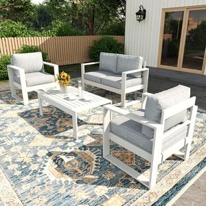 Set <span class=keywords><strong>da</strong></span> <span class=keywords><strong>Giardino</strong></span> <span class=keywords><strong>con</strong></span> Divano e <span class=keywords><strong>Tavolo</strong></span> per Esterni, Arredamento <span class=keywords><strong>da</strong></span> Patio E-commerce, Vendita Calda, Montaggio Rapido, Set Conversazione per Terrazza - Product Image 3