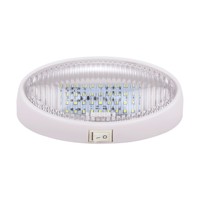 Nouvelle lampe de plafond intérieure à 24 LED personnalisée, lampe de couloir, lampe de plafond, DC12V, IP67, étanche, pour camping-car, camion, bateau, caravane, avec interrupteur